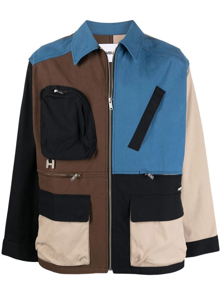  Ambush Panelled Worker Jacket - Brown 