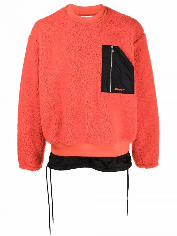  Ambush Patch Pocket Logo Jumper - Orange 