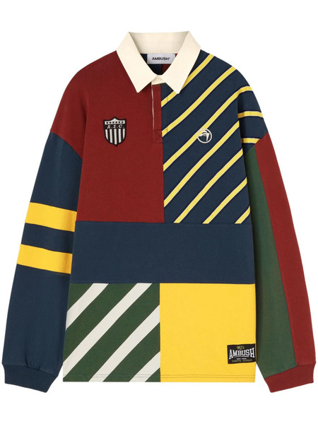  Ambush Patchwork Polo Shirt - Red 