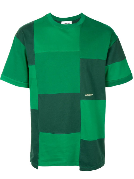  Ambush Patchwork Short-sleeve T-shirt - Green 