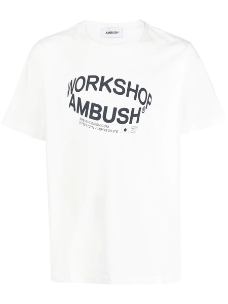  Ambush Revolve Logo-print T-shirt - White 