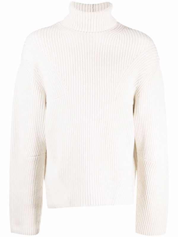  Ambush Ribbed Rollneck Jumper - Neutrals 