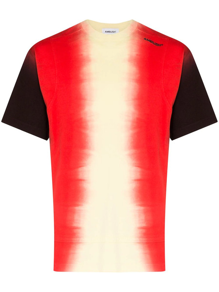  Ambush Tie-dye Panel T-shirt - Red 
