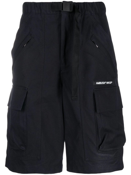  Ambush Wksp Belted Cargo Shorts - Black 