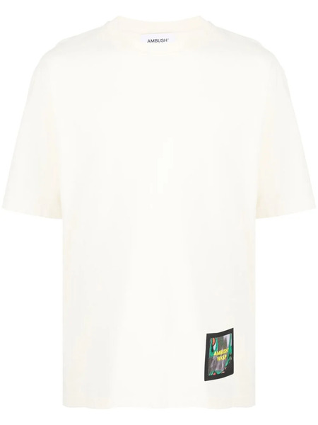  Ambush Wksp Logo-patch T-shirt - Neutrals 