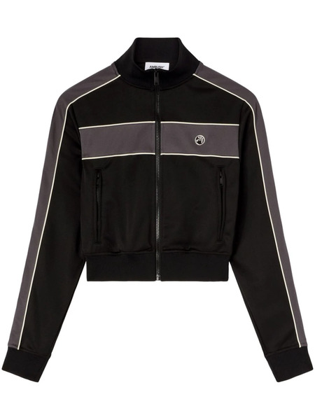  Ambush Zip-up Striped Sweatshirt - Black 