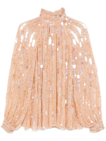  Amen Sequinned Blouse - Pink 