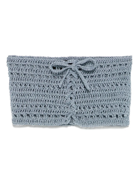  A.m.g. Knitted Crop Top - Blue 