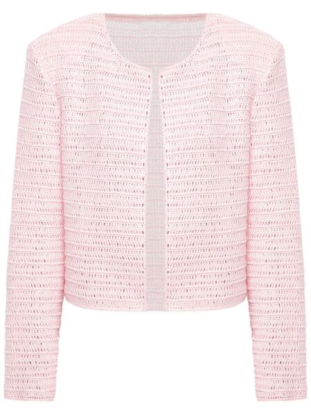  A.m.g. Linen Cardigan - Pink 