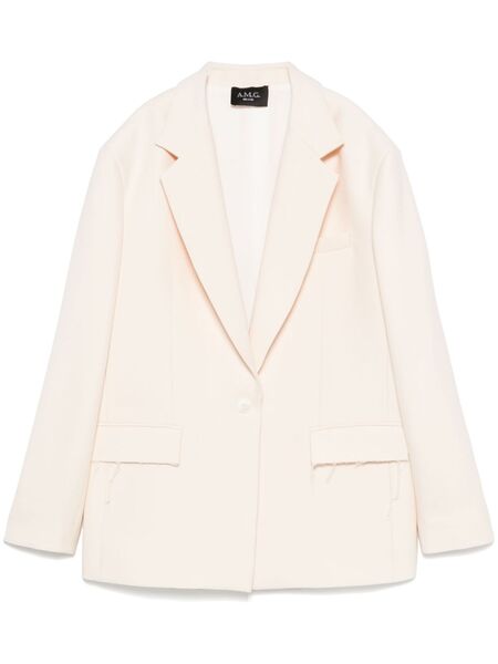  A.m.g. Single-breasted Blazer - Neutrals 