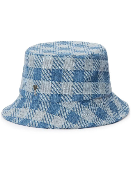  Ami Paris Ami De Coeur Bucket Hat - Blue 