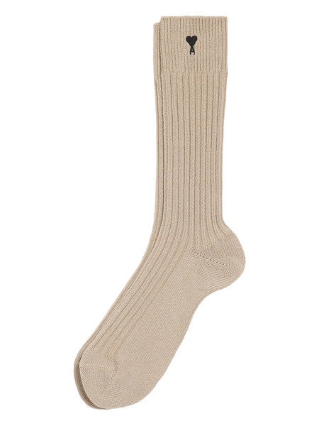  Ami Paris Ami De Coeur Socks - Neutrals 