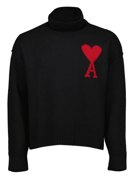  Ami Paris Ami De Coeur Sweater - Black 