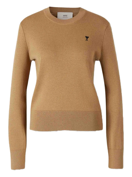  Ami Paris Ami De Coeur Sweater - Brown 