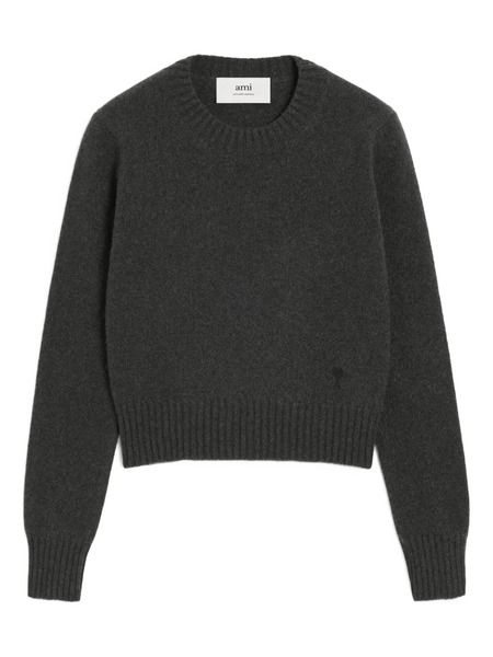  Ami Paris Ami De Coeur Sweater - Grey 
