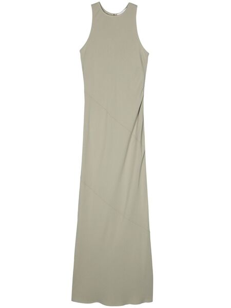 Ami Paris Bias-cut Maxi Dress - Green 