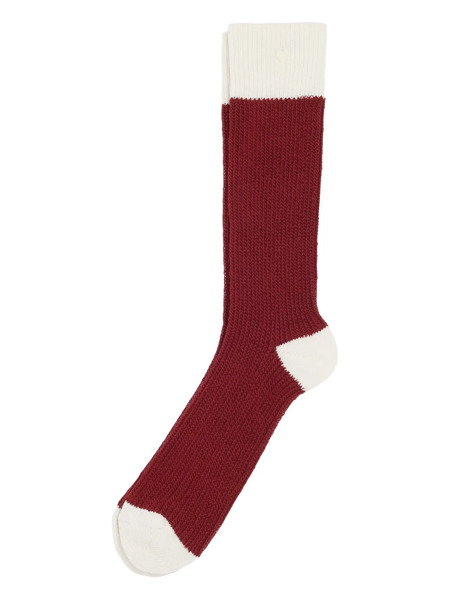  Ami Paris Bicolour Socks - Red 