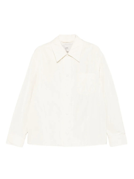  Ami Paris Button-down Overshirt - Neutrals 