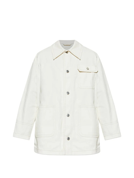  Ami Paris Chest-pocket Shirt Jacket - Neutrals 