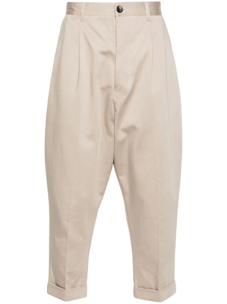  Ami Paris Cropped Trousers - Neutrals 