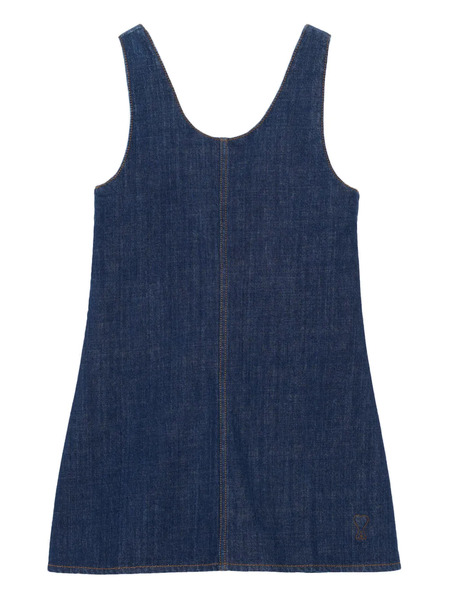  Ami Paris Denim Mini Dress - Blue 
