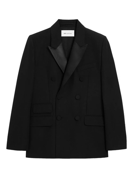  Ami Paris Double-breasted Blazer - Black 
