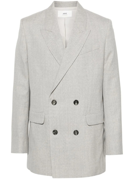  Ami Paris Double-breasted Blazer - Grey 
