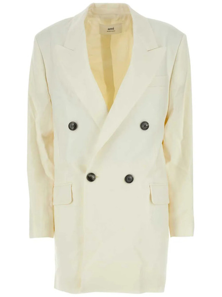  Ami Paris Double-breasted Blazer - Neutrals 