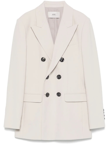  Ami Paris Double-breasted Blazer - Neutrals 