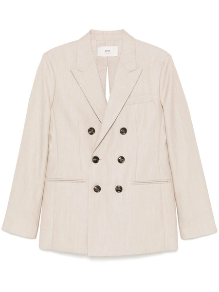  Ami Paris Double-breasted Blazer - Neutrals 