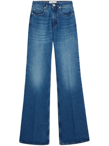  Ami Paris High-rise Flared-leg Jeans - Blue 