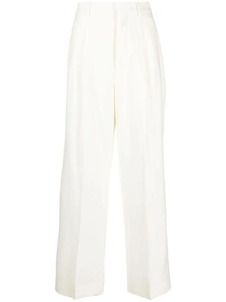  Ami Paris High-waisted Flared Trousers - 185 Ivory 