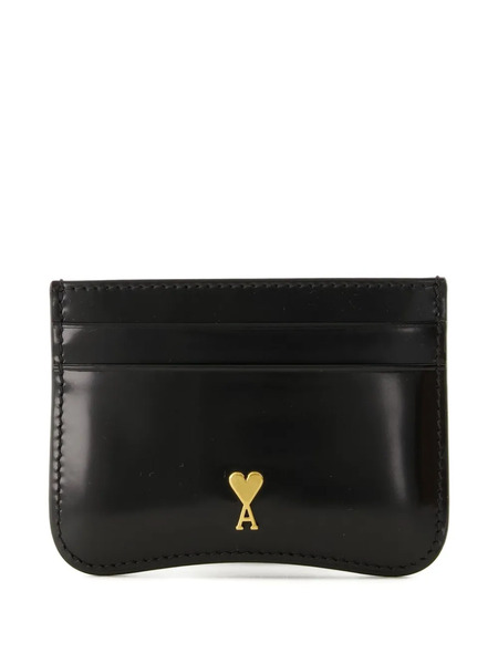  Ami Paris Leather Cardholder - Black 
