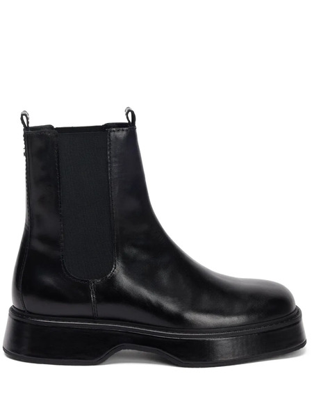  Ami Paris Leather Chelsea Boots - Black 