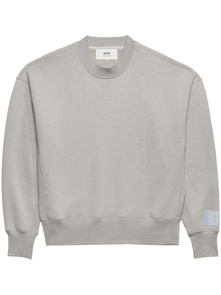  Ami Paris Logo-patch Sweatshirt - Grey 