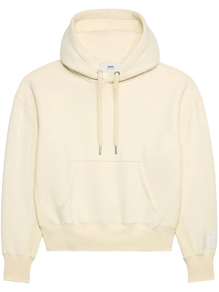  Ami Paris Long-sleeve Drawstring Hoodie - Neutrals 