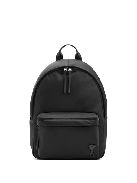  Ami Paris Marcel Logo-detail Backpack - Black 