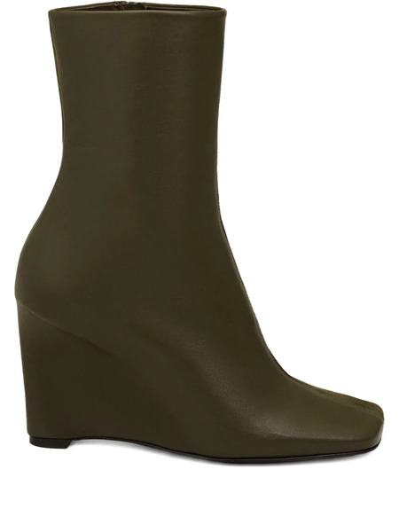  Ami Paris 90mm Two-tone Ankle Boots - Brown 
