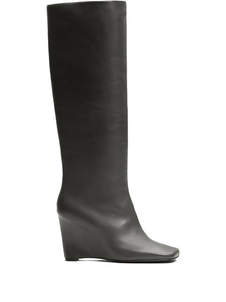  Ami Paris 90mm Two-tone Knee-high Boots - Grey 