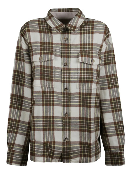  Ami Paris Pocket Check-pattern Shirt - Neutrals 