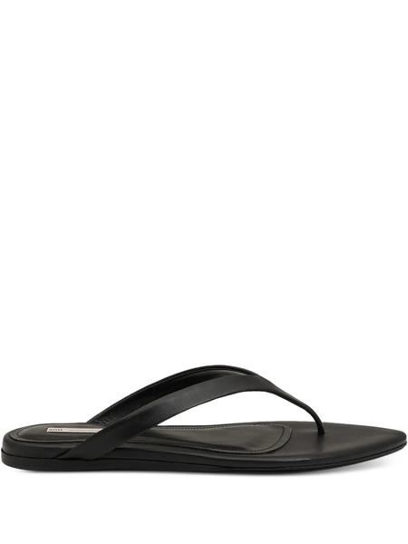  Ami Paris Pointed-toe Flat Sandals - Black 