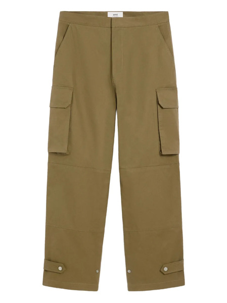  Ami Paris Side-pockets Cargo Pants - Green 