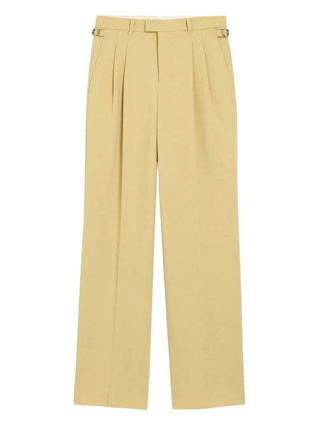  Ami Paris Side-straps Wool Trousers - Yellow 