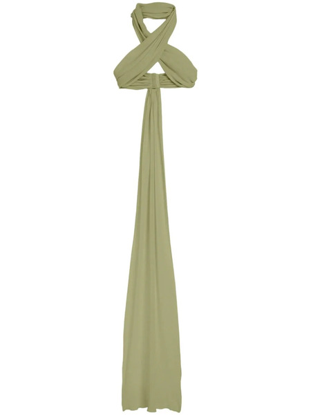  Ami Paris Silk Wrap Top - Green 