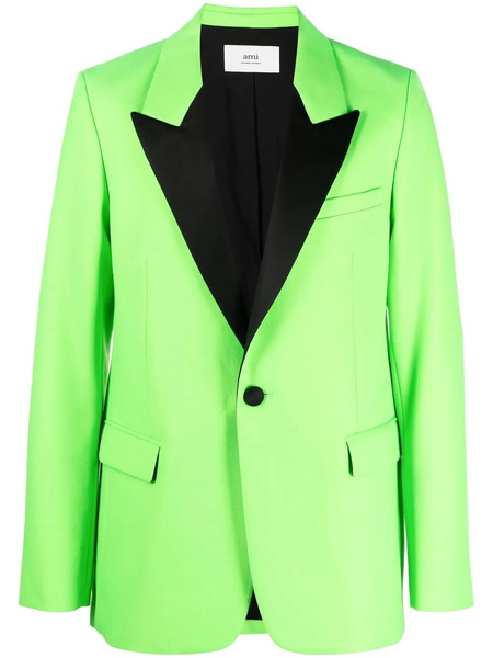  Ami Paris Single-breasted Blazer - Green 