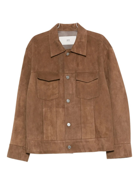  Ami Paris Snap-button Flap-pocket Jacket - 216|brown 