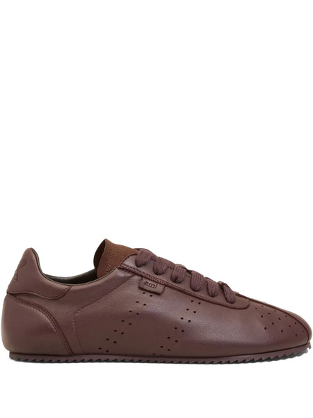  Ami Paris Soft Step Leather Low-top Sneakers - Red 