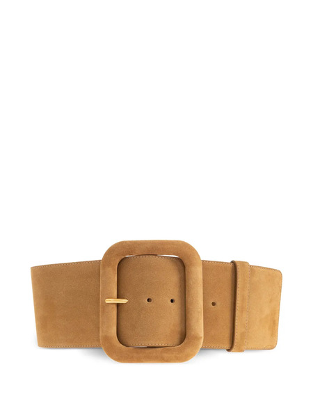  Ami Paris Square-buckle Leather Belt - Neutrals 
