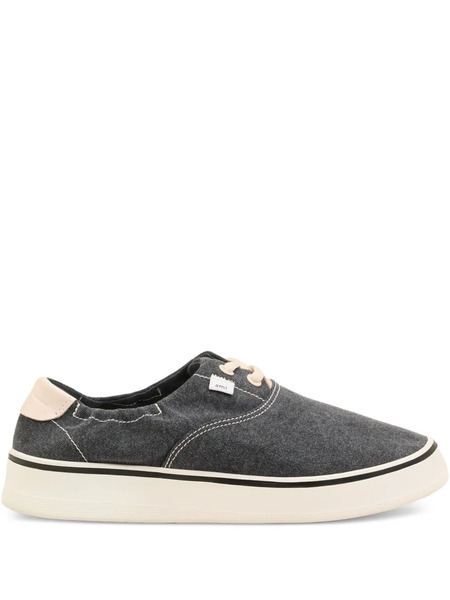 Ami Paris Tennis Washed-effect Sneakers - Blue 