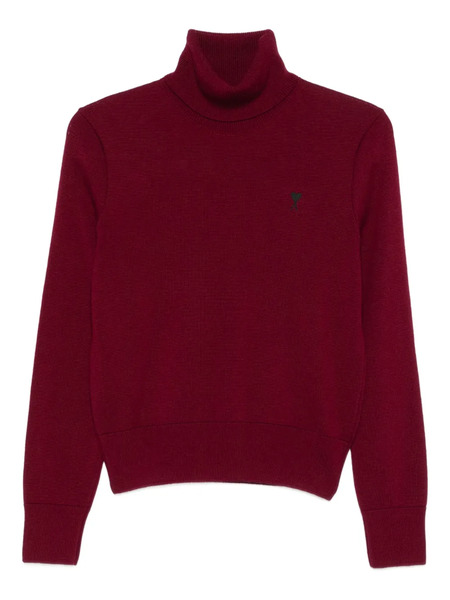  Ami Paris Turtleneck Sweater - Red 